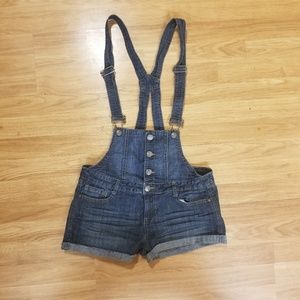Large Denim short overalls